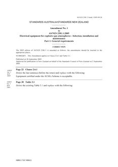 AS/NZS 2381.1:2005 AMDT 1 AS/NZS 2381.1:2005 AMDT 1