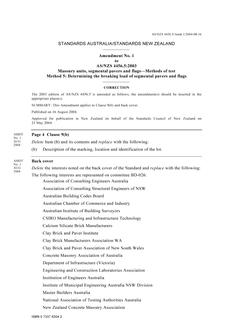 AS/NZS 4456.5:2003 AMDT 1 AS/NZS 4456.5:2003 AMDT 1