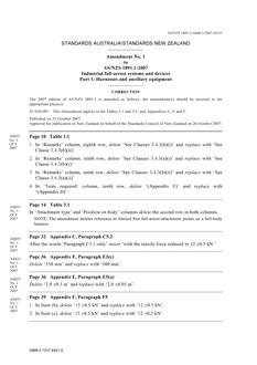 AS/NZS 1891.1:2007 AMDT 1 AS/NZS 1891.1:2007 AMDT 1