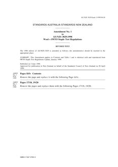 AS/NZS 3829:1998 AMDT 1 AS/NZS 3829:1998 AMDT 1