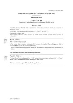 AS/NZS 1125:2001 AMDT 1