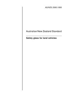 AS/NZS 2080:1995 AS/NZS 2080:1995