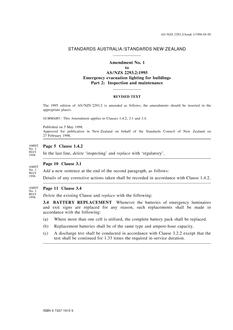 AS/NZS 2293.2:1995 AMDT 1 AS/NZS 2293.2:1995 AMDT 1