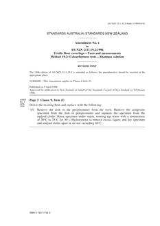 AS/NZS 2111.19.2:1996 AMDT 1 AS/NZS 2111.19.2:1996 AMDT 1