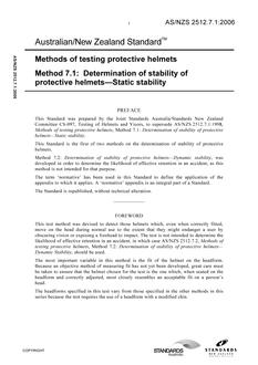AS/NZS 2512.7.1:2006 AS/NZS 2512.7.1:2006