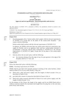AS/NZS 3105:2014 Amd 1:2017