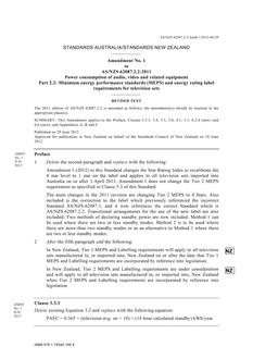 AS/NZS 62087.2.2:2011 AMDT 1