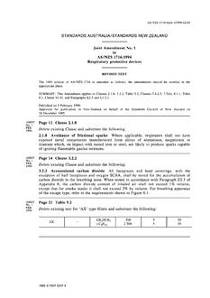 AS/NZS 1716:1994 AMDT 1 AS/NZS 1716:1994 AMDT 1