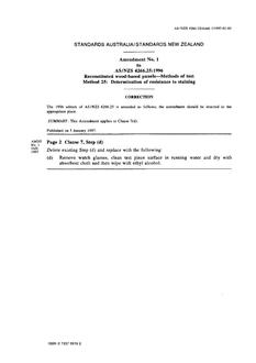 AS/NZS 4266.25:1996 AMDT 1