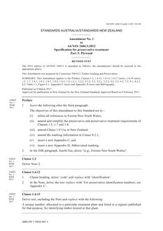 AS/NZS 1604.3:2012 Amd 1:2017 AS/NZS 1604.3:2012 Amd 1:2017