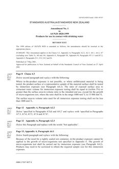 AS/NZS 4020:1999 AMDT 1
