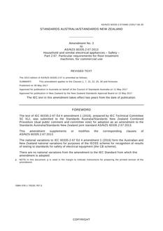 AS/NZS 60335.2.67:2013 Amd 2:2017