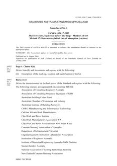 AS/NZS 4456.17:2003 AMDT 1 AS/NZS 4456.17:2003 AMDT 1