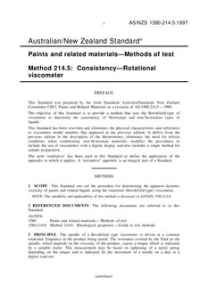 AS/NZS 1580.214.5:1997 AS/NZS 1580.214.5:1997
