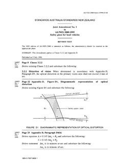 AS/NZS 2080:1995 AMDT 1 AS/NZS 2080:1995 AMDT 1