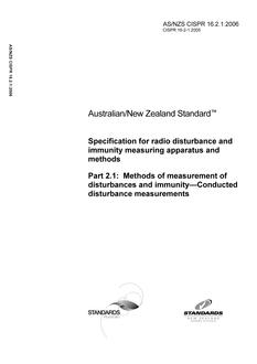 AS/NZS CISPR 16.2.1:2006 AS/NZS CISPR 16.2.1:2006