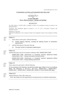 AS/NZS 6400:2005 AMDT 5
