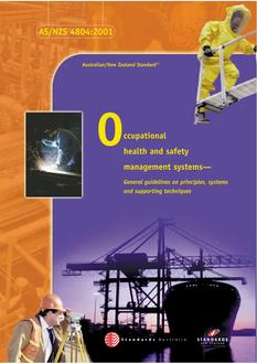 AS/NZS 4804:2001 AS/NZS 4804:2001