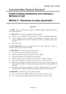 AS/NZS 4201.4:1994 AS/NZS 4201.4:1994
