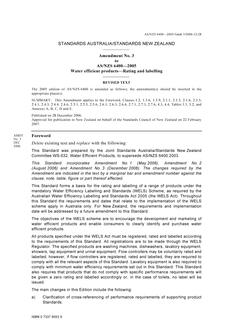 AS/NZS 6400:2005 AMDT 3