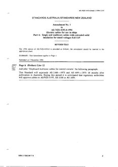 AS/NZS 4193.4:1994 AMDT 1 AS/NZS 4193.4:1994 AMDT 1