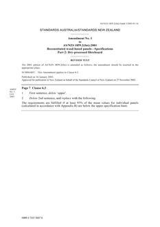 AS/NZS 1859.2(INT):2001 AMDT 1 AS/NZS 1859.2(INT):2001 AMDT 1