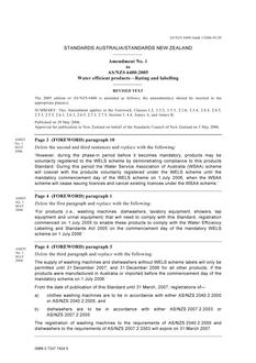 AS/NZS 6400:2005 AMDT 1
