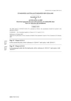 AS/NZS 61241.14:2005 AMDT 5