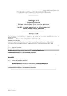 AS/NZS 3350.2.9:1999 AMDT 2 AS/NZS 3350.2.9:1999 AMDT 2