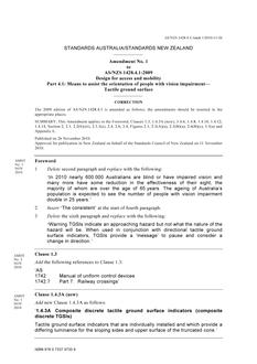 AS/NZS 1428.4.1:2009 AMDT 1
