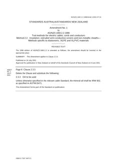 AS/NZS 1660.2.2:1998 AMDT 1 AS/NZS 1660.2.2:1998 AMDT 1