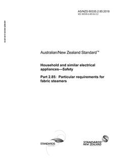 AS/NZS 60335.2.85:2018