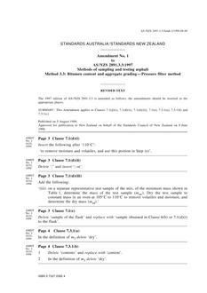 AS/NZS 2891.3.3:1997 AMDT 1 AS/NZS 2891.3.3:1997 AMDT 1
