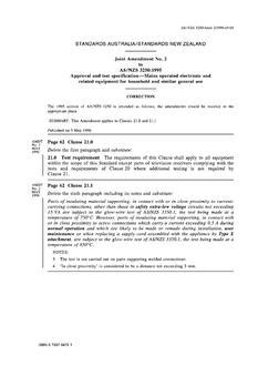 AS/NZS 3250:1995 AMDT 2 AS/NZS 3250:1995 AMDT 2