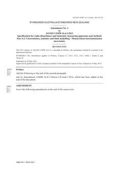 AS/NZS CISPR 16.4.2:2013 Amd 1:2015 AS/NZS CISPR 16.4.2:2013 Amd 1:2015