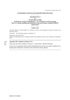 AS/NZS 3823.1.2:2001 AMDT 5 AS/NZS 3823.1.2:2001 AMDT 5