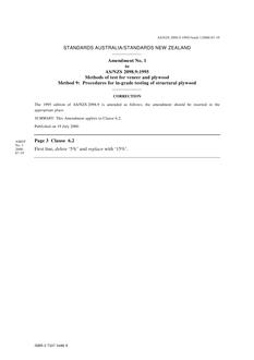 AS/NZS 2098.9:1995 AMDT 1 AS/NZS 2098.9:1995 AMDT 1