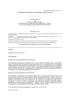AS/NZS 60335.2.30:2004 AMDT 4