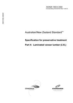 AS/NZS 1604.4:2004 AS/NZS 1604.4:2004