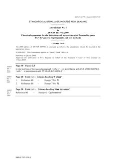 AS/NZS 61779.1:2000 AMDT 1 AS/NZS 61779.1:2000 AMDT 1