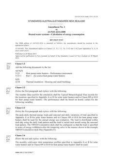 AS/NZS 4234:2008 AMDT 1 AS/NZS 4234:2008 AMDT 1