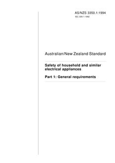 AS/NZS 3350.1:1994 AS/NZS 3350.1:1994