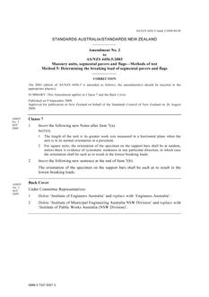 AS/NZS 4456.5:2003 AMDT 2 AS/NZS 4456.5:2003 AMDT 2