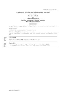 AS/NZS 3004.2:2014 Amd 1:2015