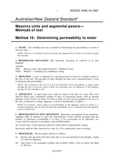 AS/NZS 4456.16:1997 AS/NZS 4456.16:1997