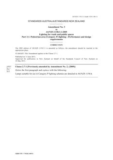 AS/NZS 1158.3.1:2005 AMDT 3