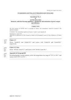 AS/NZS 4012:2014 Amd 1:2015
