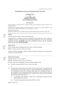 AS/NZS 3500.4:2018 Amd 1:2018 AS/NZS 3500.4:2018 Amd 1:2018