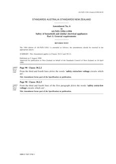 AS/NZS 3350.1:1994 AMDT 6 AS/NZS 3350.1:1994 AMDT 6