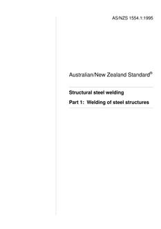 AS/NZS 1554.1:1995 AS/NZS 1554.1:1995